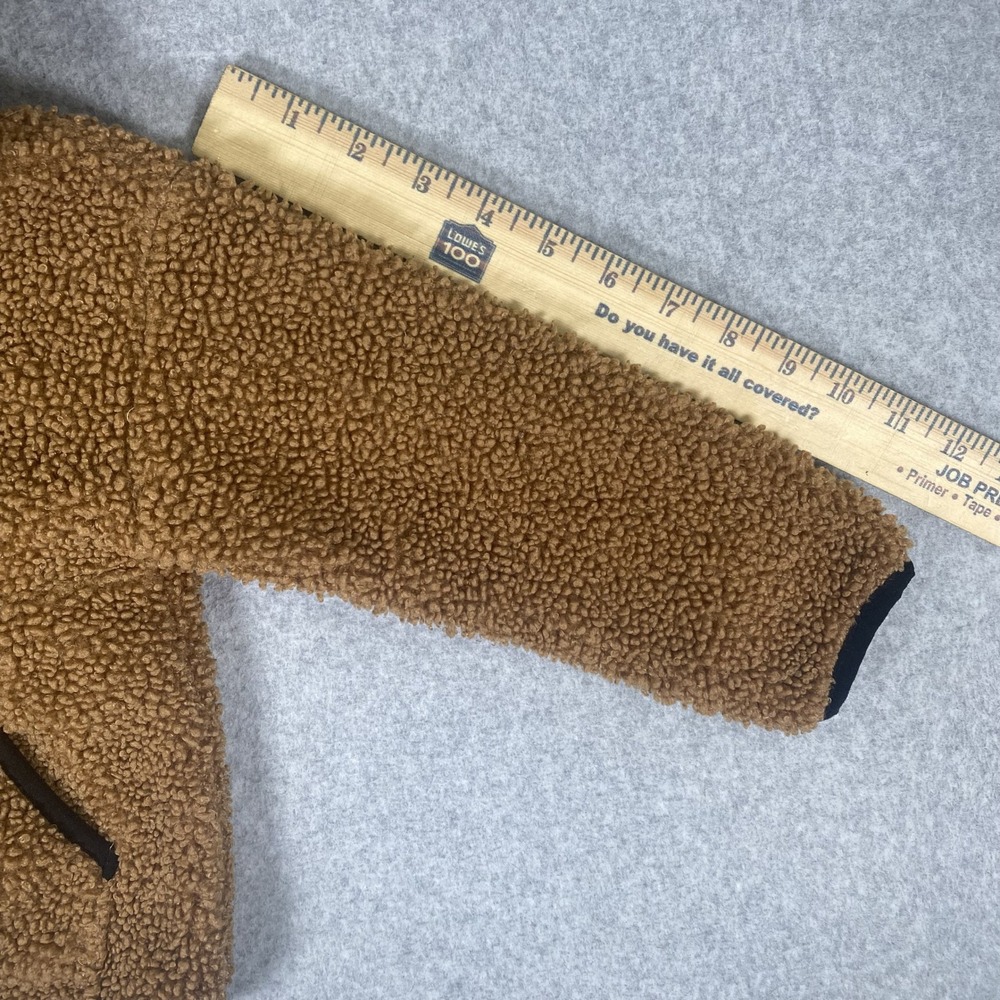 Carhartt Sherpa Fleece Hoodie Toddler 2T Unisex Brown Quarter Zip Pullover - Picture 14 of 15